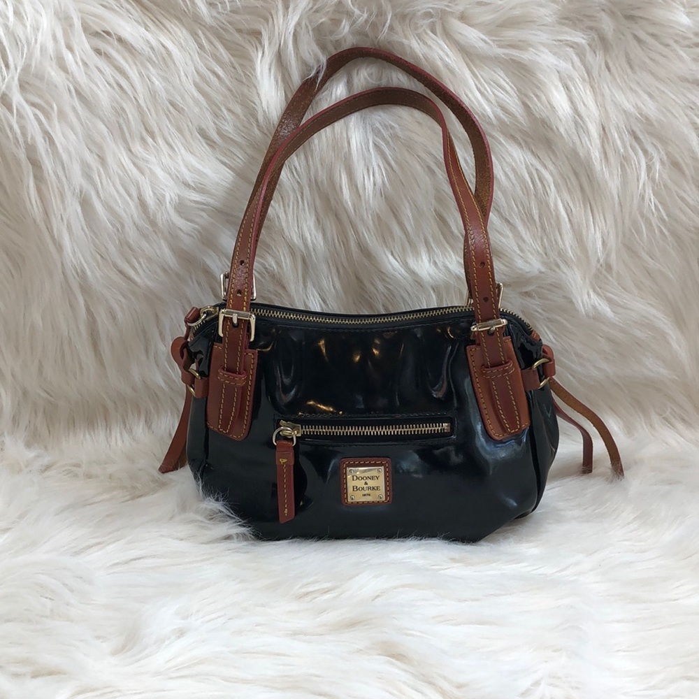 Dooney & Bourke Black Patent Leather Bag